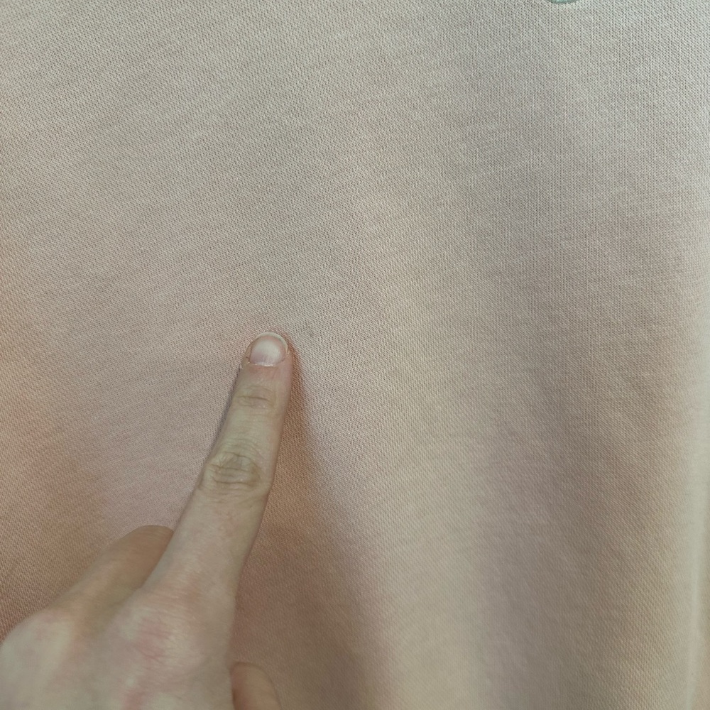 Nike Light Pink Fleece Oversized Sweatshirt - Picture 3 of 5